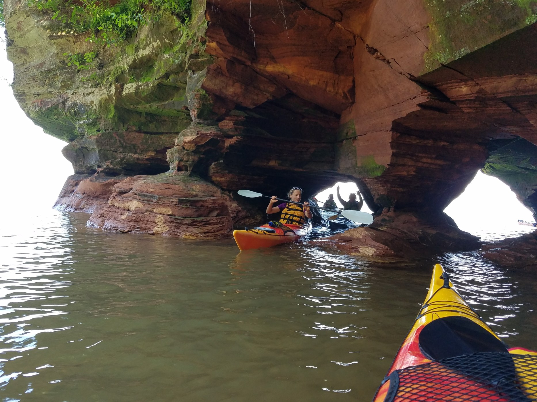 Apostle Islands Sea Cave Tour on Our Honeymoon