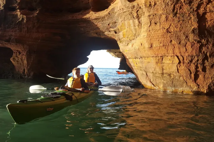 Meyes Beach Seas Cave tandem kayak